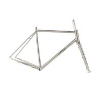 Cadre de vélo de route 700C 48, 51, 54, 56, 58 cm, frein à disque, cadre de cyclocross en acier Cr-Mo avec fourche à axe traversant, boîtier de pédalier BSA 100/142 mm, acheminement externe 68 mm.