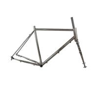 Cadre de vélo de route 700C 48, 51, 54, 56, 58 cm, frein à disque, cadre de cyclocross en acier Cr-Mo avec fourche à axe traversant, boîtier de pédalier BSA 100/142 mm, acheminement externe 68 mm.