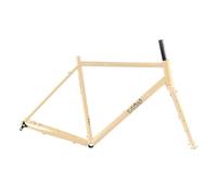 Cadre de vélo de route 700C 48, 51, 54, 56, 58 cm, frein à disque, cadre de cyclocross en acier Cr-Mo avec fourche à axe traversant, boîtier de pédalier BSA 100/142 mm, acheminement externe 68 mm.