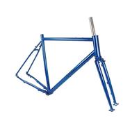 Cadre de vélo de route 700C 48, 51, 54, 56, 58 cm, frein à disque, cadre de cyclocross en acier Cr-Mo avec fourche à axe traversant, boîtier de pédalier BSA 100/142 mm, acheminement externe 68 mm.