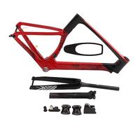 Cadre de vélo de route avec tige de fourche avant avec chemin intérieur Frein à disque Kit de montage de cadre en fibre de carbone (XS-47 cm)