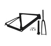Cadre de vélo de route en Fiber de carbone avec fourche rigide tige de selle frein à disque ensemble de cadre de vélo de routage interne (XS-47CM)