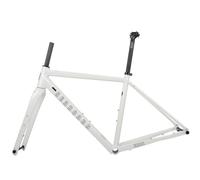 Cadre de vélo de route gravel en alliage d'aluminium 700C avec freins à disque, fourche en fibre de carbone de 44, 47, 50, 53 et 56 cm, axe traversant F100 12 mm, acheminement interne R142 12 mm.