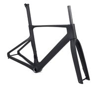 Cadre De Vélo Route en Fibre De Carbone 700C 43 Cm 46 Cm 48 Cm 51 Cm 54 Cm Cadre Wind Racing Frein À Disque Axe Traversant Acheminement Interne(54CM)