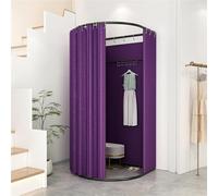 Cadre de vestiaire portable avec rideau et crochet - Facile à assembler vestiaire pour magasins de vêtements, boutiques, bureaux et intimité temporaire