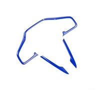 Cadre de volant pour Honda Civic 10ème 2016 2020, fabriqué en ABS solide, design élégant en fibre de carbone, efficace contre les rayures (bleu)