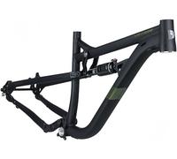 Cadre De VTT 29 Pouces Tout Suspendu en Alliage D'aluminium Boost, Amortisseur Arrière À Air De 148 Mm, Cadre Souple S/M/L, Câblage Interne Black,L175-185CM