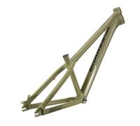 Cadre de VTT semi-rigide 26 pouces BSA BB73 mm 12,9 pouces, cadre de vélo de dirt jump avec freins à disque, cadre rigide en alliage d'aluminium 10 x 135 mm, cadre à dégagement rapide pour DJ/4X (Vert