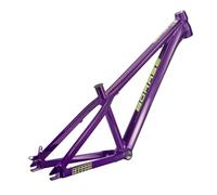 Cadre de VTT semi-rigide 26 pouces BSA BB73 mm 12,9 pouces, cadre de vélo de dirt jump avec freins à disque, cadre rigide en alliage d'aluminium 10 x 135 mm, cadre à dégagement rapide pour DJ/4X (viol