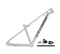 Cadre De VTT Semi-rigide AM 29pouces, Pneu Maximum De 2.7", Cadre Boost Tout-terrain En Alliage D'aluminium 17/19" Axe Traversant De 12x148mm Cadre De Frein À Disque 73mm BSA BB(Silver,29"*17")