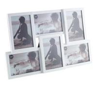 Cadre décalé 6 photos argenté Argent G