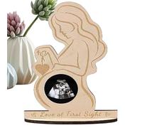 Cadre D'échographie En Bois - Keeprsake Annonce De Grossesse, Affichage Échographique Moderne | Élégant Décor De Pépinière Pour Bébé, Porte- De Sonogramme Artisanal Pour S'attendre Aux Parents