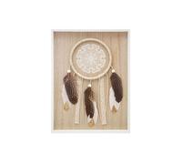 Cadre Déco ""Attrape-Rêve"" 40cm Naturel