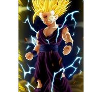 Cadre déco plexiglas - Plastique - Noir MK DBZ DRAGON BALL Z SAN GOHAN SUPER SAYEN 2