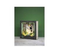 Cadre décoratif en bois à motif 3D - 24 x 24 x 6,5 cm - Toucan