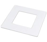 Cadre décoratif en verre acrylique transparent pour 1, 2, 3, 4, utilisable des deux côtés, brillant ou antireflet, protection murale pour interrupteurs et prises (1 prise)