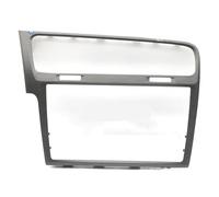 Cadre Décoratif pour Écran MIB 8"/9,2" pour VW pour Golf 7.5 MK7 Gris Brossé Noir Piano Panneau D'autoradio(Argent,9.2inch)