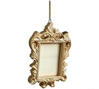 Cadre décoratif pour sapin de Noël en résine style baroque Doré