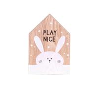 Urban Living - Cadre Décoration lumineux effet bois enfant Tommy - Lapin - Tommy Marron