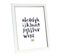 Deknudt Cadre photo S46AF1 – aspect peint blanc avec passepoil assorti – 20 x 30 cm