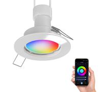 Cadre d'encastrement dans le plafond FERE rond blanc brillant