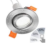 Cadre d'encastrement ERID pour salle de bain et plafond IP44 rond pivotant