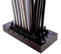 Cadre d'entrée de câble LAPP SKINTOP CUBE MULTI V1 52220050 Ø max. des bornes 16 mm Polycarbonate noir 1 pc(s)