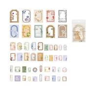 Cadre d'enveloppe, Lot de 100 autocollants en papier for scrapbooking, collection de collages for journal intime