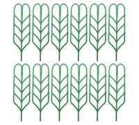 Cadre d'escalade en plastique de 12 pièces pour plantes en pot - Cadre de support pour plantes vertes avec design vertical peu encombrant - Assemblage facile et circulation de l'air améliorée pour le