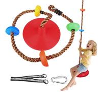 Cadre d'escalade extérieur, balançoire pour Enfants avec Plate-Forme et siège de balançoire à Disque, Ensemble de Jeu, Accessoires