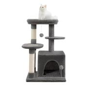 Cadre d'escalade for Chat À Plusieurs Niveaux Corde en Sisal Monobloc Poteau Gratter Vertical for Planche for Arbre Type De Petite Maison éCurie(Black)