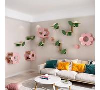 Cadre d'escalade for Chat en Bois Massif Forme de Fleur, Meuble Mural for, Mur for, nid for, Plateforme Saut(Style7)