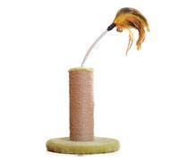 Cadre d'escalade for Chat Planche À Gratter for Chat Griffoir en Sisal for Chats Broyeur À Griffes Griffoir for Chats avec Jouets en Plumes Meubles for Animaux De Compagnie(Green)