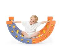 Cadre d'escalade intérieure, Combinaison multifonctionnelle, Ensemble Comprend Triangle, Arc d'escalade, Toboggan, échelle et Repose-Pieds (Demi-Cercle avec couvertures de Pieds)