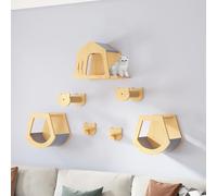 Cadre d'escalade Mural for Chat, Aire de Jeux for, marches for, perchoir, for Qui dort, Joue et grimpe(Style7)
