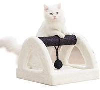 Cadre d'escalade pour Chat Cadre d'escalade pour Chat Poste à gratter avec Balle Centre d'activités pour Chat Confortable Quatre Saisons Literie Universelle pour Animaux de Compagnie