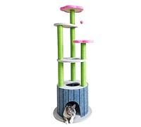 Cadre d'escalade pour Chat de 51 Pouces, Cadre d'intérieur pour Chat à Fleurs à Plusieurs étages, adapté à l'escalade et au Divertissement