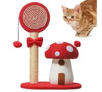 Cadre d'escalade pour chats champignons, poteau de griffage de chat en champignon | Post de suivi interactif d'arbre à chat jouet - Pictes à gratter en sisal stable pour salle de séjour