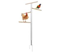 Cadre d'escalade pour poules - Bois, 61 cm, échelle de poussin, perchoir | Design d'escalade à quatre niveaux, structure stable, stand de jeu de volaille pour poules, lapins, exercices d'étable