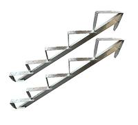 Cadre d'escalier en bois galvanisé / au choix 2 à 6 marches (5 marches)