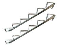 Cadre d'escalier en bois, galvanisé/au choix, 2 à 6 marches (6 marches)