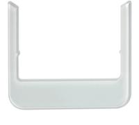 Cadre design Hager Berker - arrondi - verre blanc polaire - WD1131