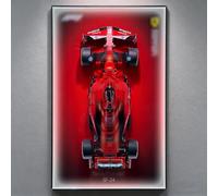 Cadre d'exposition pour Lego Technic Ferrari SF-24 F1 Racing Car, 75 x 45 cm, tableau mural pour support de voiture pour Lego 42207 (sans modèle) (modèle léger)