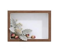 Cadre D'herbier En Bois - Vitrine De Fleurs Pressées, Présentoir De Photos Botaniques, Vitrine D'œuvres D'art Florales Pressées, Décoration Rustique Pour Maison, Appartement, Coiffeuse, Table De Cheve