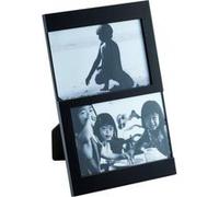 Cadre dijon 2x 10x15 noir plastique Noir G