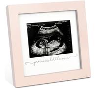 Cadre d'image d'échographie pour bébé - Cadre d'échographie moderne pour maman à venir - Cadres de photo d'échographie d'annonce de grossesse - Révélation de genre pour les parents futurs (Petal Pink)