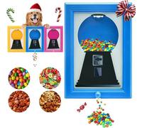 Cadre D'Image Du Distributeur Bonbons, Cadre Rangement De Bonbons Pratiques Pour Noix,Cadre Photo Polyvalent Pour Anniversaires Et Jours Fériés, Décoration Murale, Machine à Bonbonsmanuelle (Bleu)