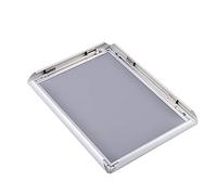 Cadre d'image en Aluminium A4 avec Couvercle en PVC Anti- pour le Support Mural de Changement d'Affiches Faciles adapté aux Affiches Affichages