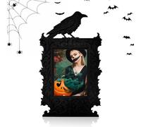 Cadre D'image Gothique - Corgue De Photos | D'art Gothique Pour Décoration De Maison Hantée | Affichage Mural De Bureau Saisonnier D'Halloween Adapté Aux Fêtes De Décoration De Maison Effraya