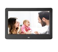 Cadre d'image Numérique de 10 Pouces, Cadre Photo à écran Tactile HD 1920x1080 électronique avec Télécommande, Affichage Rotatif, Montable Mural, Partager des (Plug UE 100-240V)